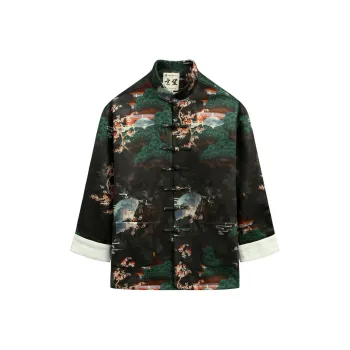 XUANSHENG Jackets Coats Men's Green Turquoise