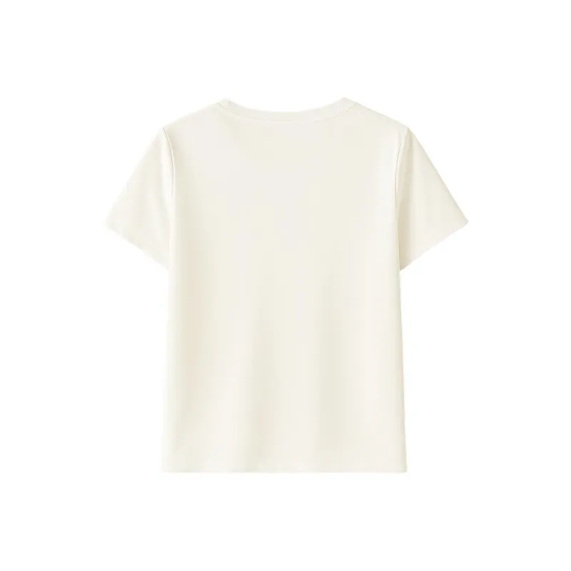 LUYOUYE T Shirts Women's White-1