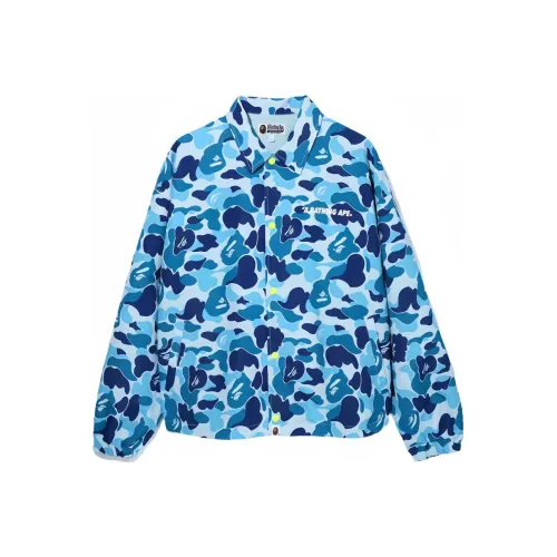 A BATHING APE Jackets Coats Men's Blue