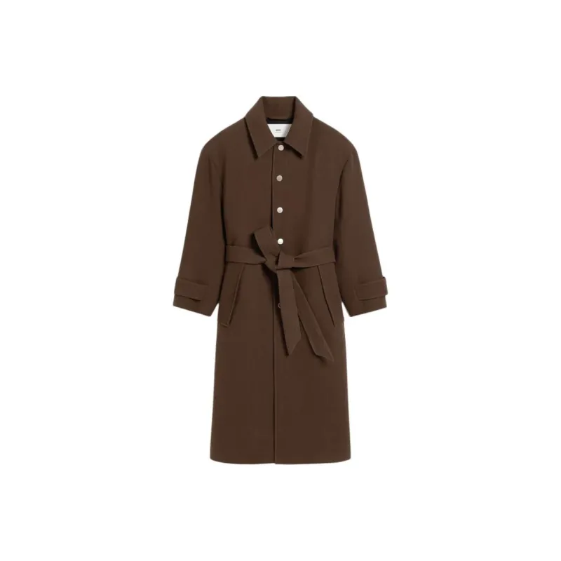 AMIPARIS Paris Belted Long Oversized Coat-0