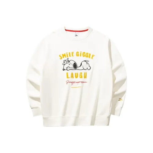 CHAOJIANTA x SNOOPY Sweatshirt Unisex Ivory White