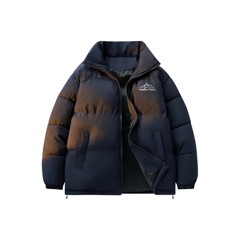 C1RCA American Minimalist Style Basic Brand Sports Logo Print Padded Puffer Jacket Unisex-21