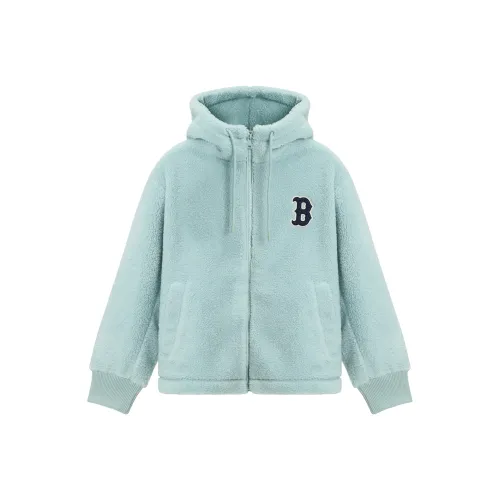 MLB Boston Red Sox Velvet Jackets Unisex Light Mint