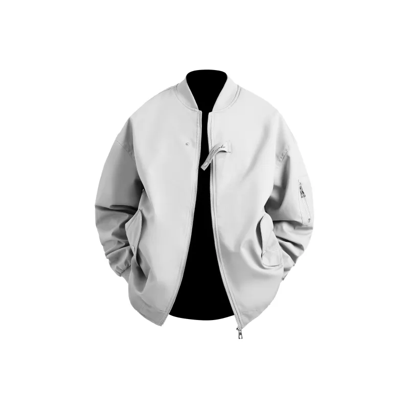 ZMOH Baseball Collar Jacket Unisex Couple's-0