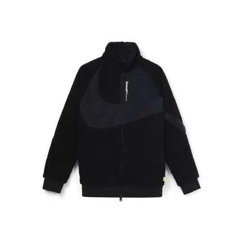 Nike Velvet Jackets Men Black