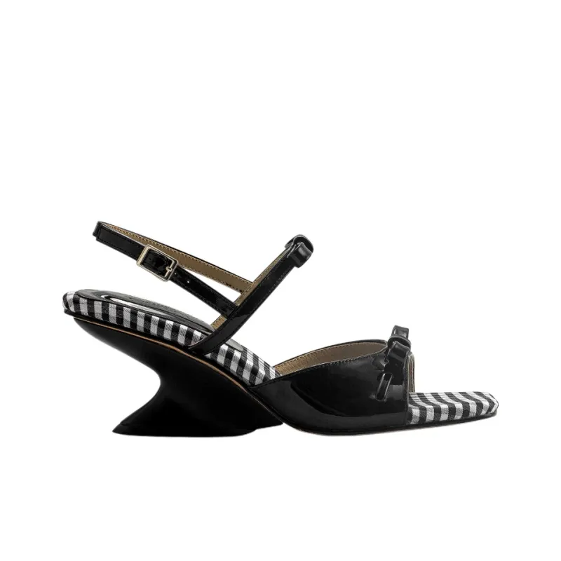 Wonderful Couple Small Floral One Strap Sandals 6.5cm Women's-8