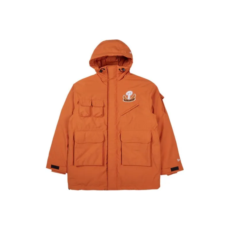 New Era Down Jackets Unisex Orange-0
