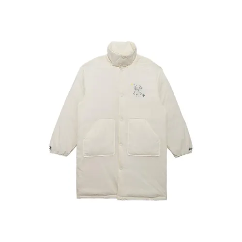 New Era Down Jacket Unisex Ivory White