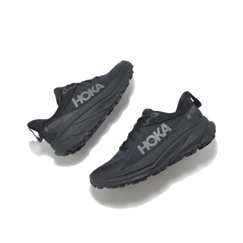HOKA ONE ONE Challenger ATR 7 Anti Slip Wear Resistant Low Top Running Shoes Men's Black-3