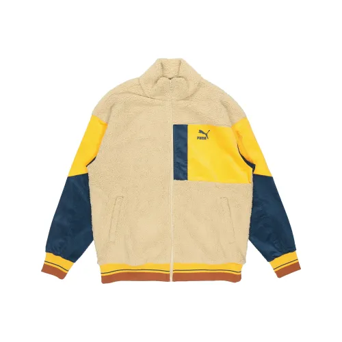 PUMA Stay Warm Velvet Jackets Men Khaki