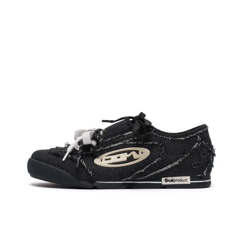Ocai Cushioning Lightweight Slip Resistant Low Top Skateboard Shoes Women's Danny Black-0
