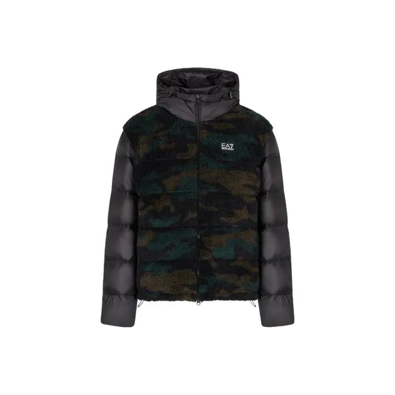 EMPORIO ARMANI EA7 FW22 Puffer Jacket Men's Black-0