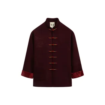 XUANSHENG Jackets Coats Men's Burgundy