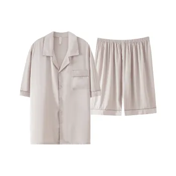 XIAFENYAN Pajama Set Men's Light Coffee