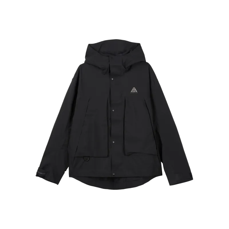 Anta Water-Resistant Windproof Breathable Quick-Dry Windbreaker Jacket Men's Basic Black-0