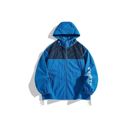 Yalu Sun Protection Jackets & Coats Unisex Colorful Blue
