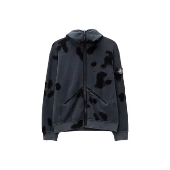 STONE ISLAND Velvet feel Coat Unisex Smoke Gray