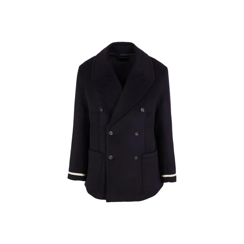 EMPORIO ARMANI Coats Men Marine Blue-0