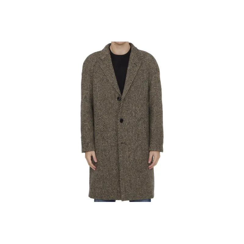 CELINE Coats Men Brown-0