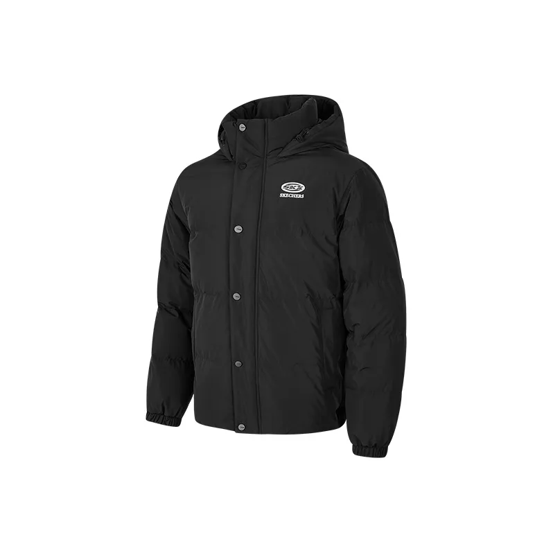 Skechers Down Jacket Unisex Carbon Black-0