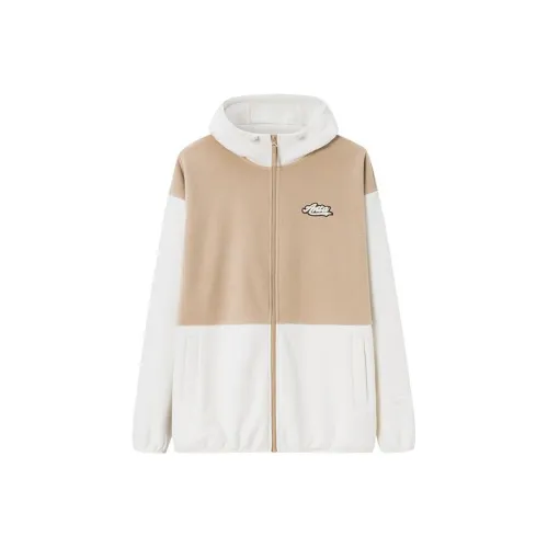 Anta Life Collection Velvet feel Coat Unisex Dusty Gray/Beige Yellow