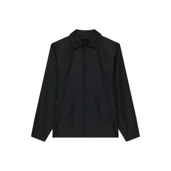 Givenchy Logo Embroidered Button Up Jacket