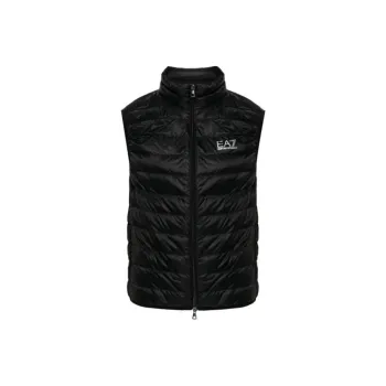 EMPORIO ARMANI Logo Printed Quilted Padded Gilet