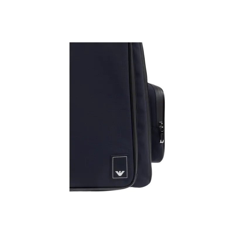 EMPORIO ARMANI Fabric Backpack Men's Marine Blue-4