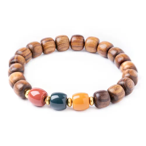 Santan Lodge Padauk Wooden Bracelets Unisex
