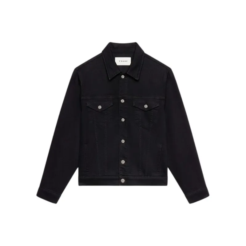FRAME FW24 Denim Jacket Men's Black-0