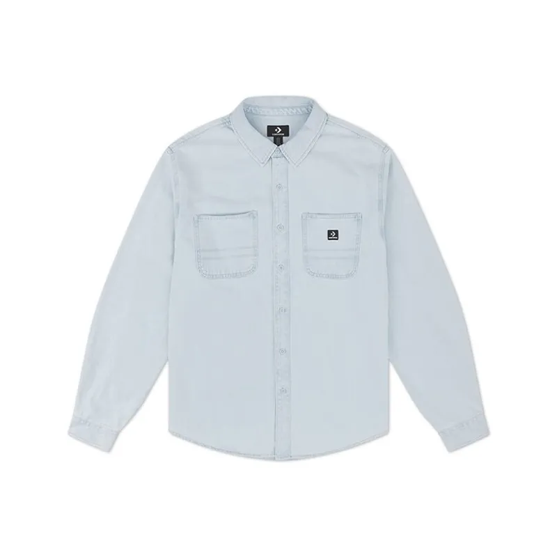 Converse Denim Jacket Unisex Light Blue-0
