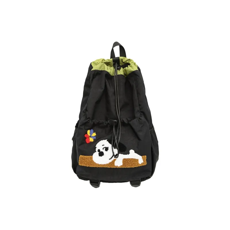 Alcohol Dragon Nylon Backpack Regular Women's Multicolor-1