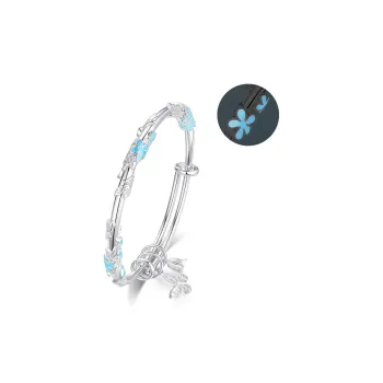 YINCHIE New Chinese Style Luxurious Niche Plain Band Bangles Women's