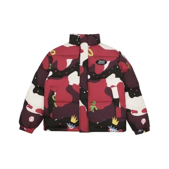 EMPTY REFERENCE Puffer Jacket Unisex Rose Red
