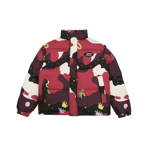 EMPTY REFERENCE Puffer Jacket Unisex Rose Red