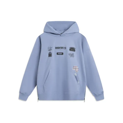 LiNing Basketball Collection Rebel Collection Sweatshirt Men's Oily Gray Blue