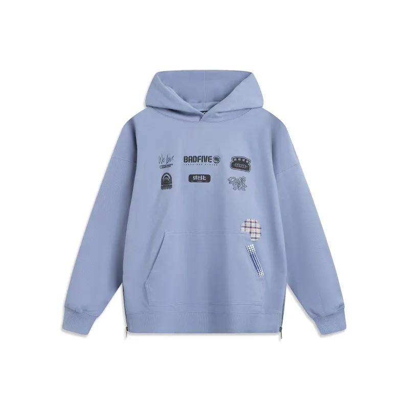 LiNing Basketball Collection Rebel Collection Sweatshirt Men's Oily Gray Blue-0