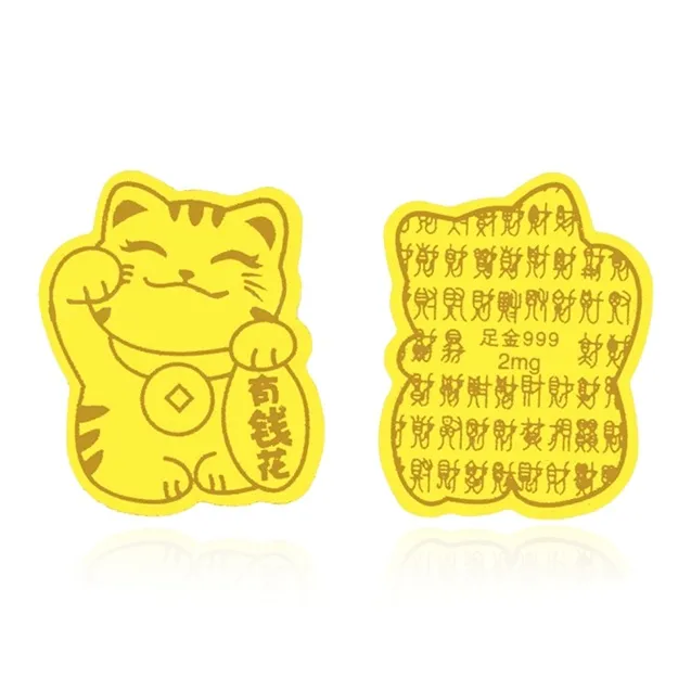 SHEEHHYY Gold Sheet Pendants Unisex-4