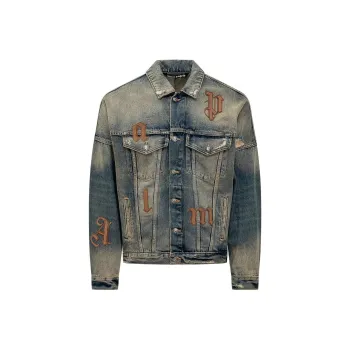 PALM ANGELS Flap Pockets Denim Jacket