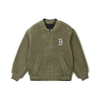 MLB Boston Red Sox Velvet Jackets Unisex Khaki