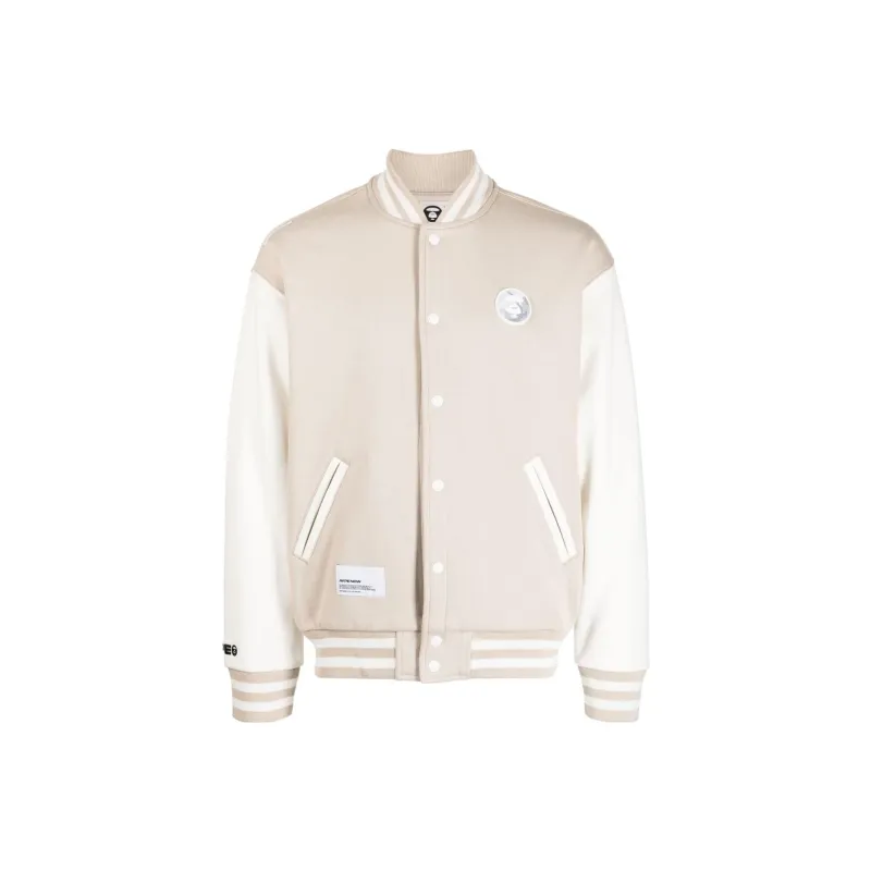 Aape Varsity Logo-patch Bomber Jacket-0