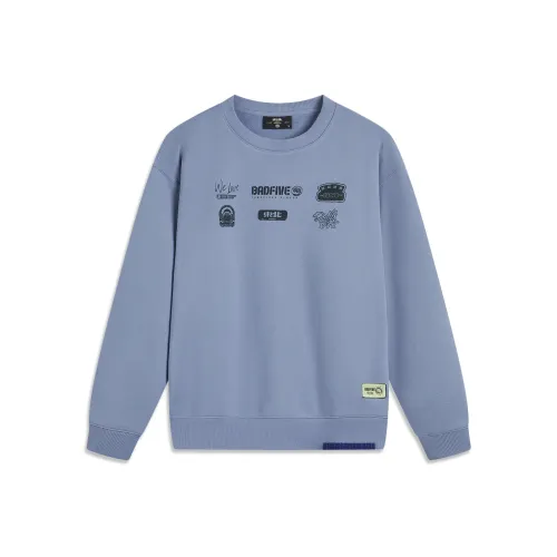 LiNing Basketball Collection Rebel Collection Sweatshirt Men's Oily Gray Blue