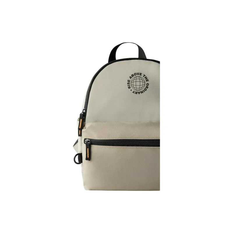ZARA Polyester Backpack Mini Men's Taupe-5