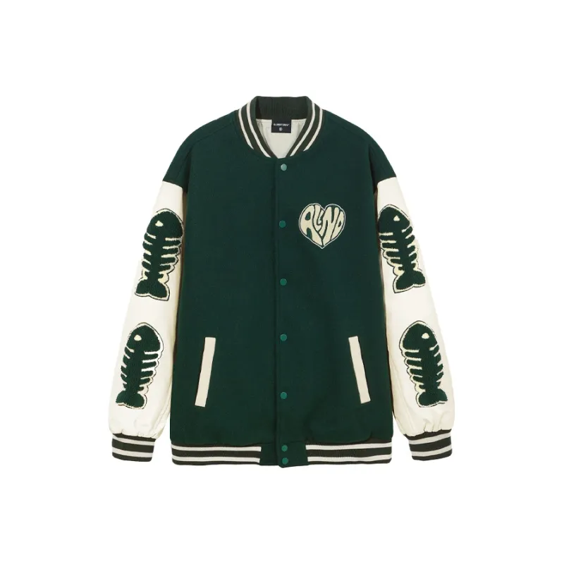 ALL NIGHT DAYS Baseball Jacket Fall Unisex-6