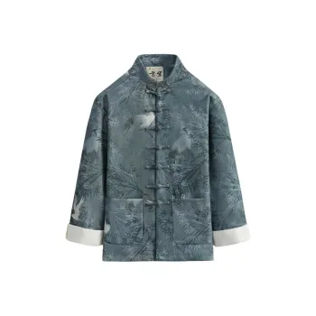 XUANSHENG Jackets Coats Men's Idle Clouds And Wild Crane