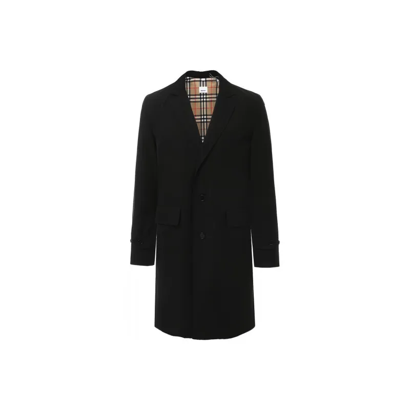 Burberry Coats Men Black-0