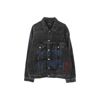 Balenciaga Grafitti Denim Jacket