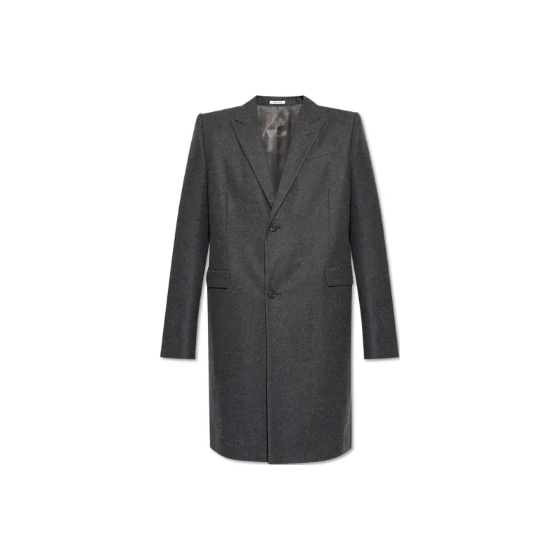 Alexander McQueen Single Breasted Oversized Coat-0