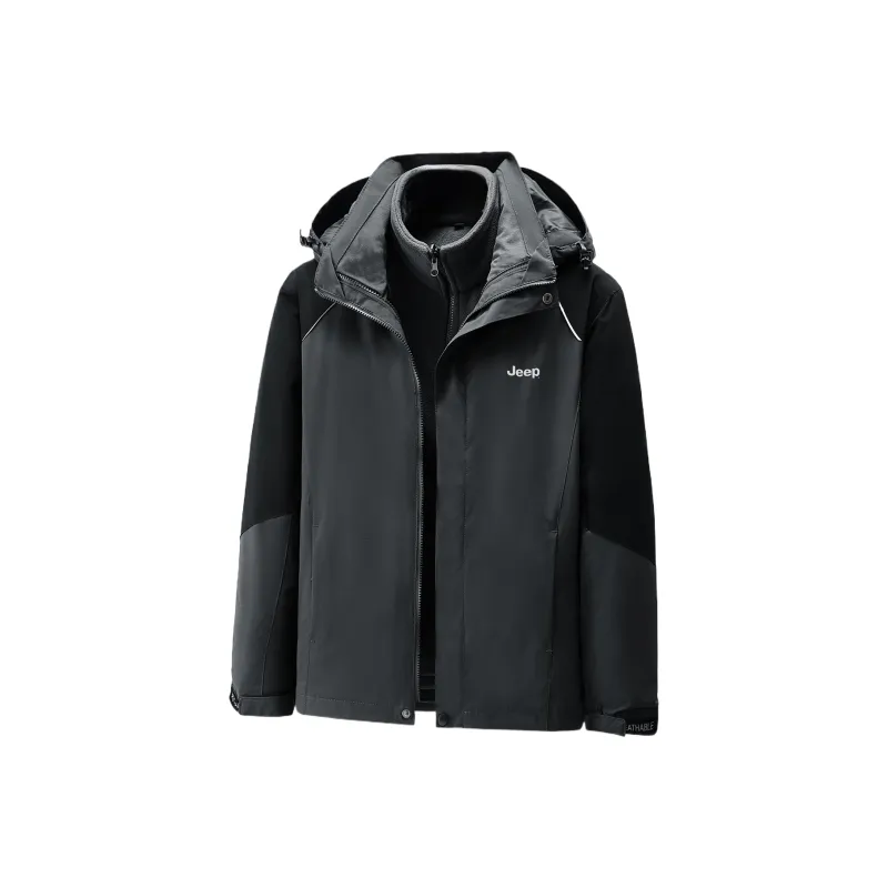Jeep Urban Living/Travel/Commuting Waterproof And Windproof Windbreaker Jacket Unisex-2