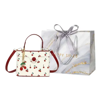 Miss Angel PU Shoulder Bag, Crossbody Bag, Handbag Women's White/Red